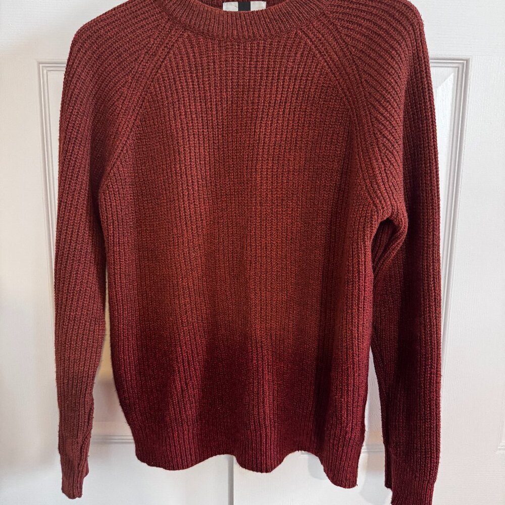 Top Man Blend Pullover Knit Burnt Orange
